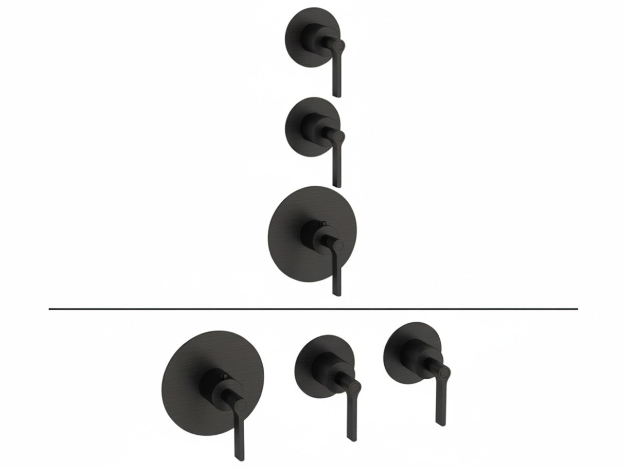 Parte esterna termo doccia incasso 2 funzioni WELLNESS_GL00R200 -1