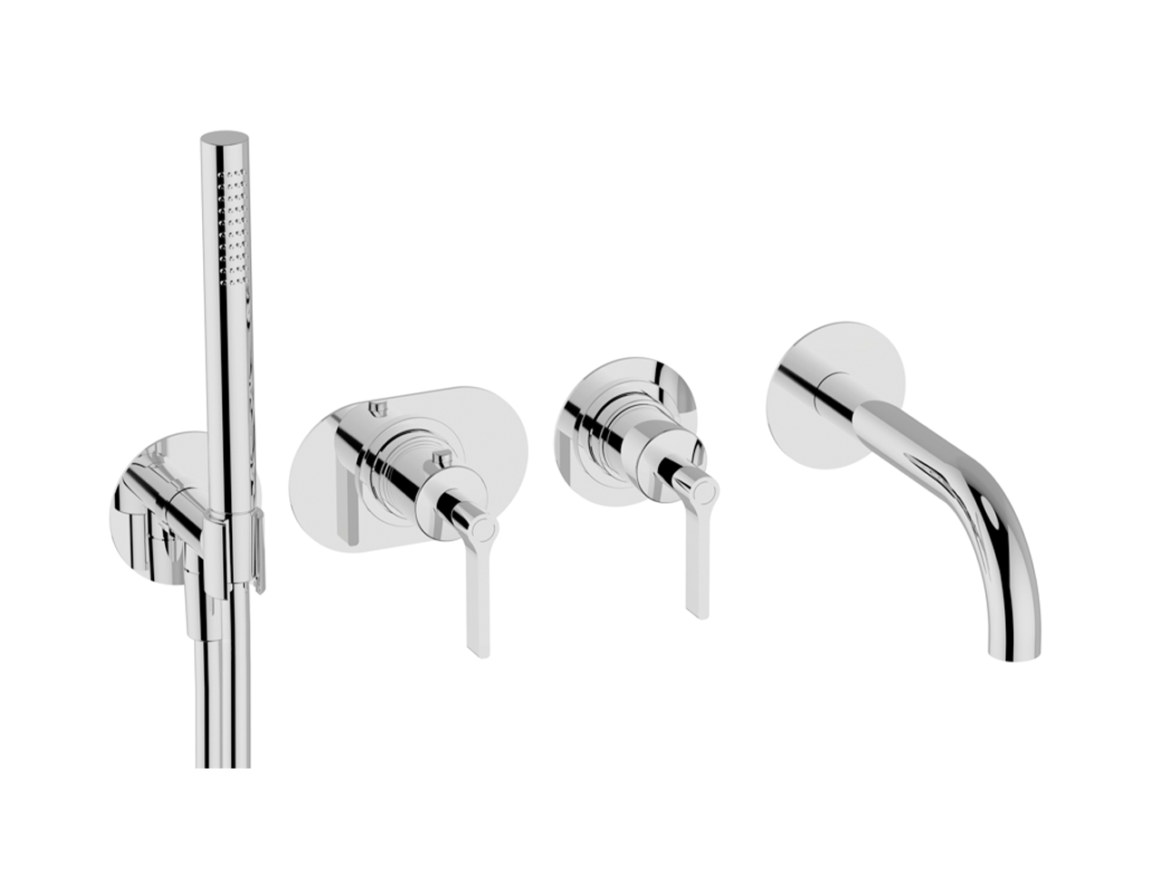 CisalParte esterna termostatico vasca incasso 2 uscite GRACE_GL019441