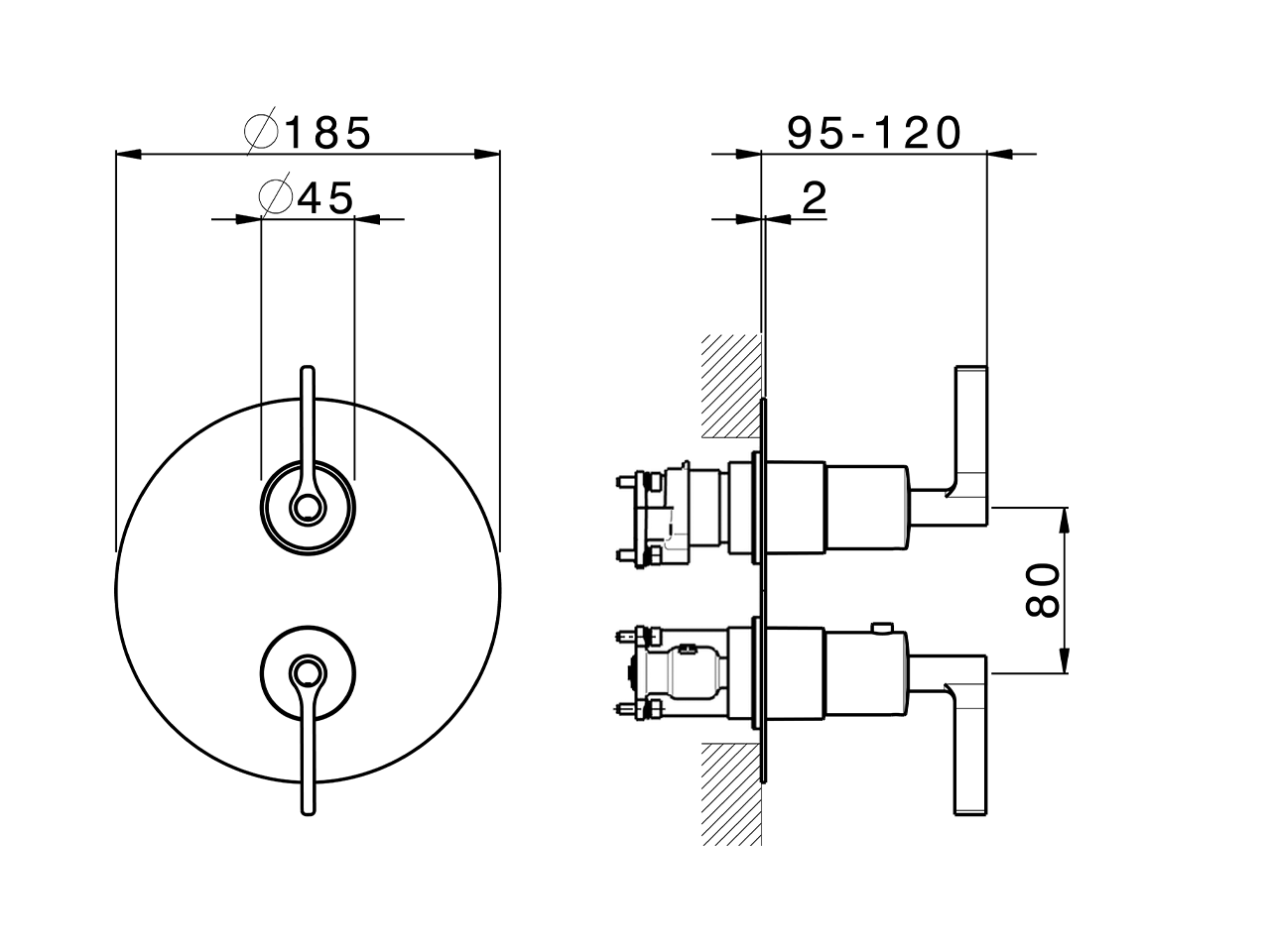 Completo Termostatico per One-Box ONE BOX_GL0BT030 - v1