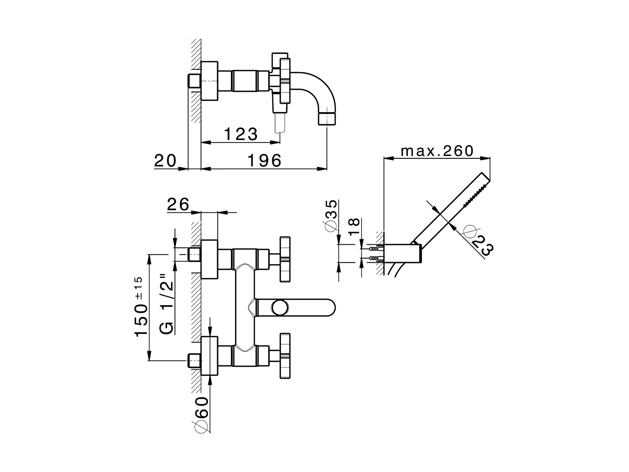 Miscelatore vasca completo GRACE_GS000120 - v1