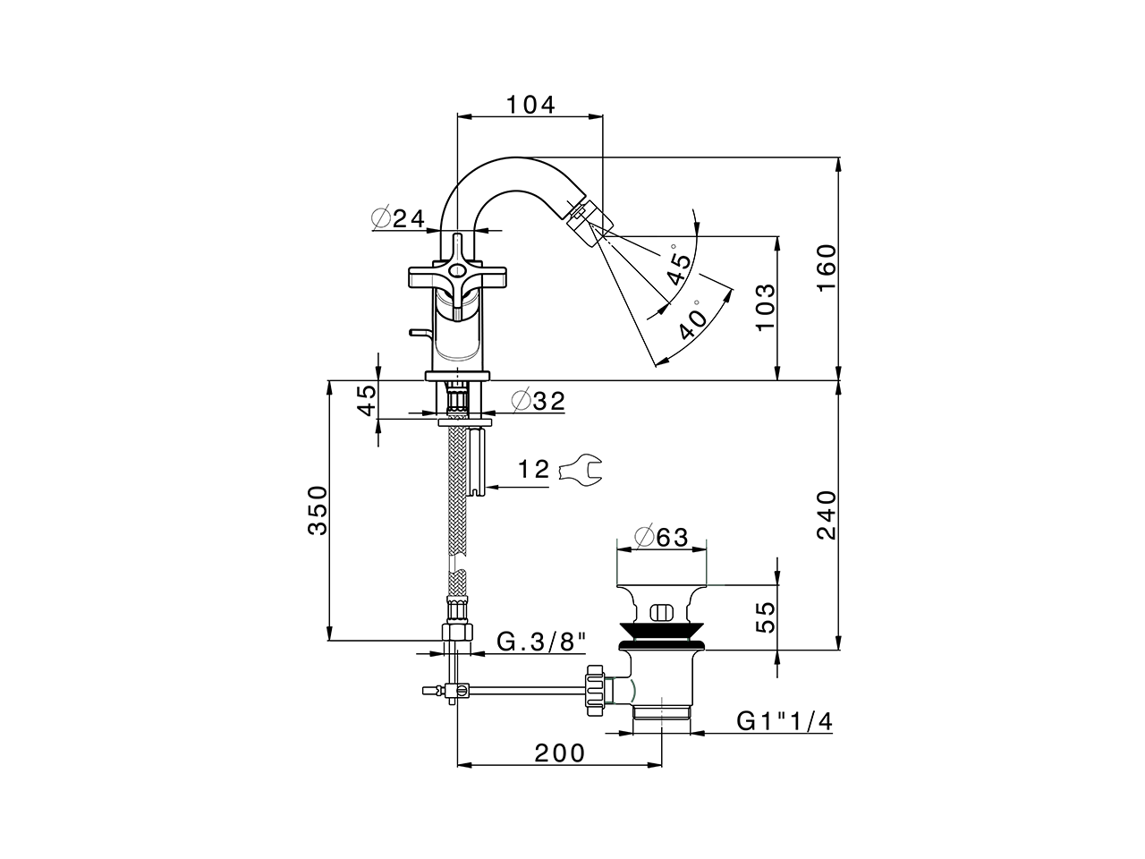 Miscelatore bidet GRACE_GS000550 - v1