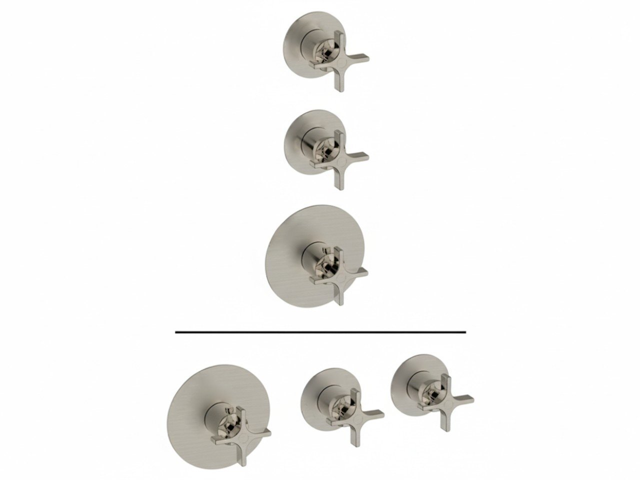 Parte esterna termo doccia incasso 2 funzioni WELLNESS_GS00R200 -1