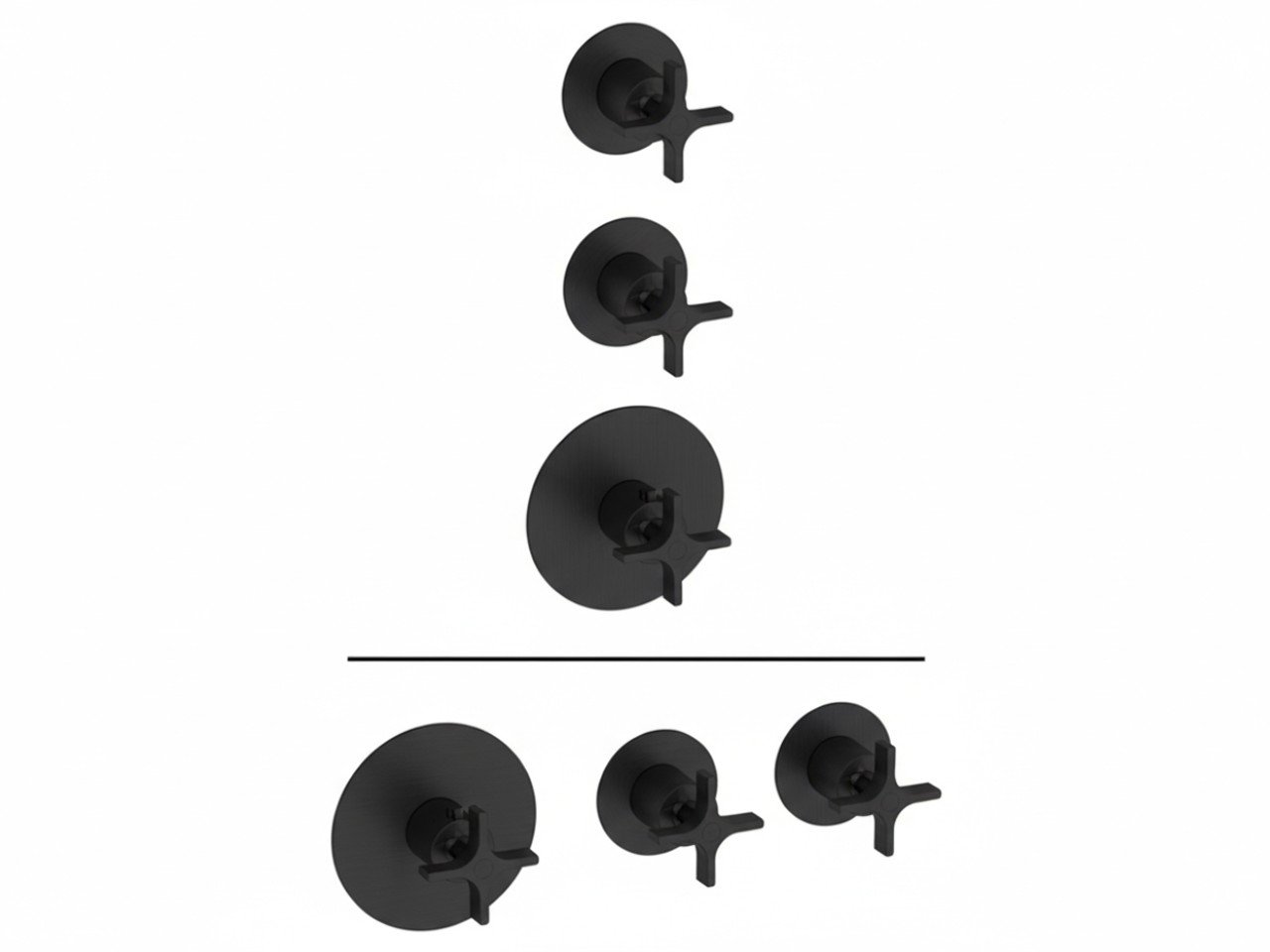 Parte esterna termo doccia incasso 2 funzioni WELLNESS_GS00R200 -1