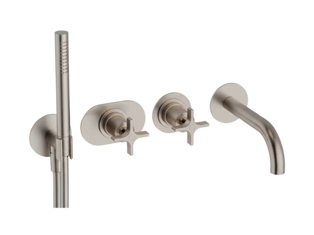 Parte esterna termostatico vasca incasso 2 uscite GRACE_GS019441 -1