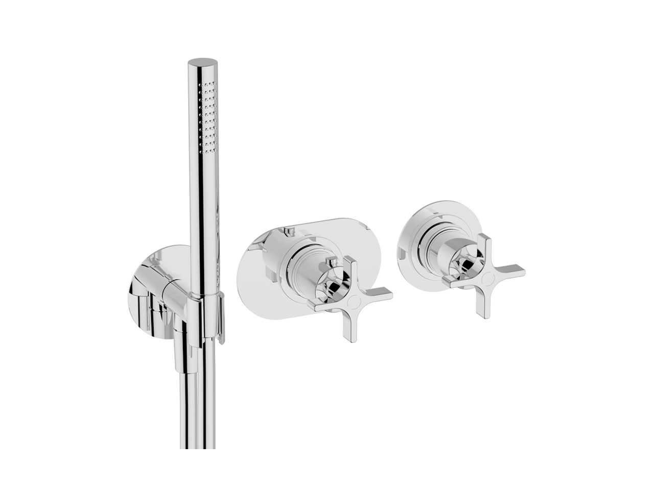 CisalParte esterna termostatico doccia incasso 2 uscite GRACE_GS019641