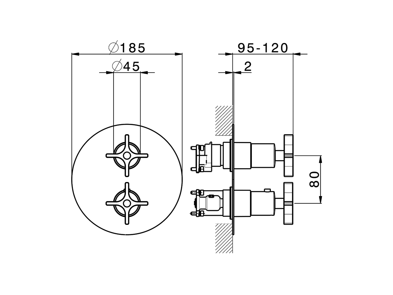 Completo Termostatico per One-Box GRACE_GS0BT030 - v1
