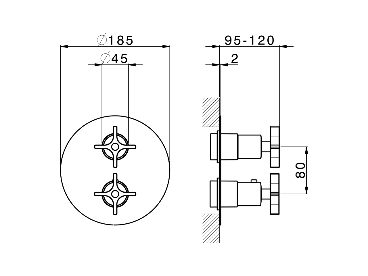 Completo Termostatico per One-Box GRACE_GS0BT030 - v1