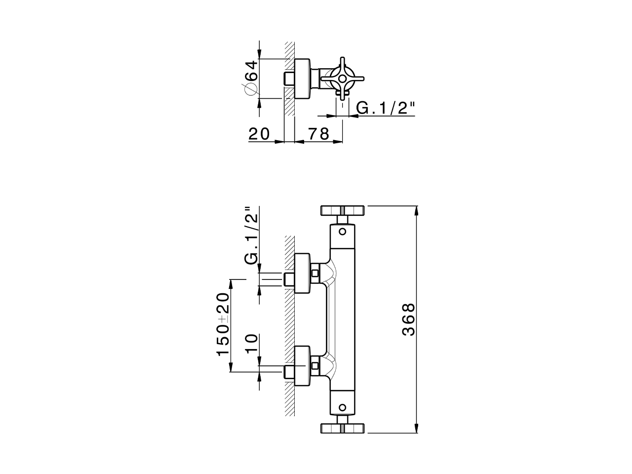 Miscelatore termostatico doccia GRACE_GST01010 - v1