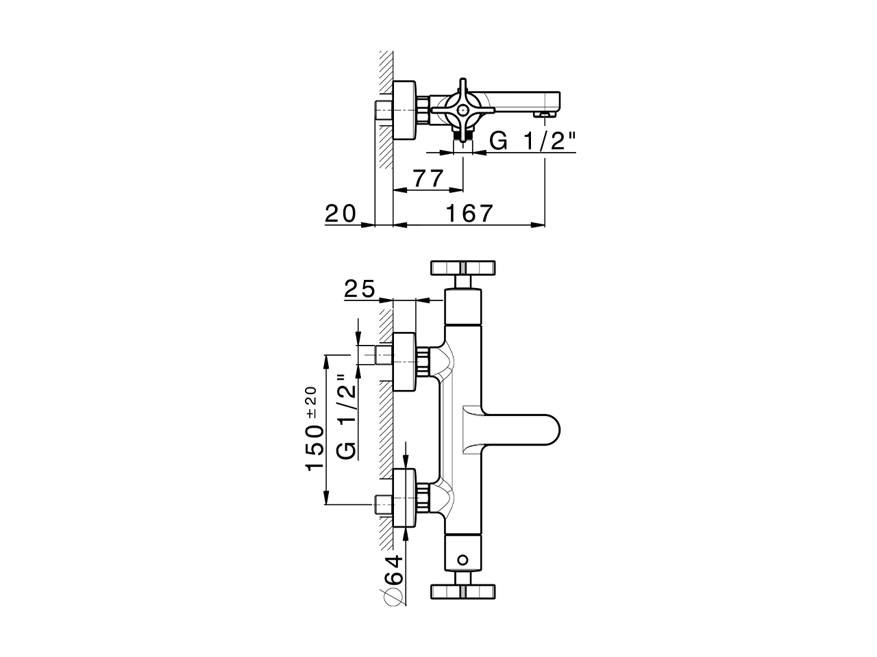 Miscelatore termostatico vasca GRACE_GST21016 - v1