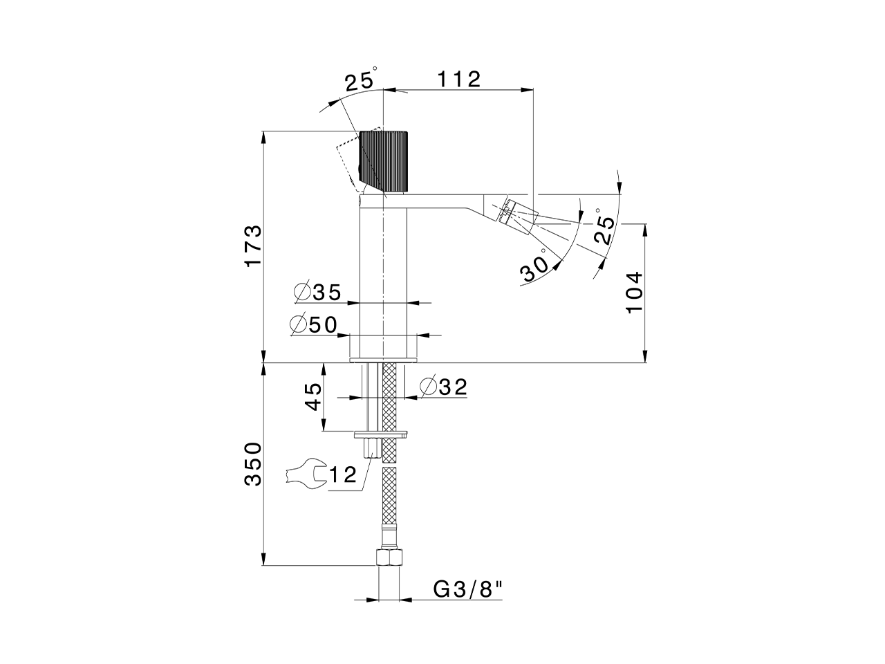 Miscelatore monocomando bidet PLISSÉ SINCRONIA_I2000564 - v1