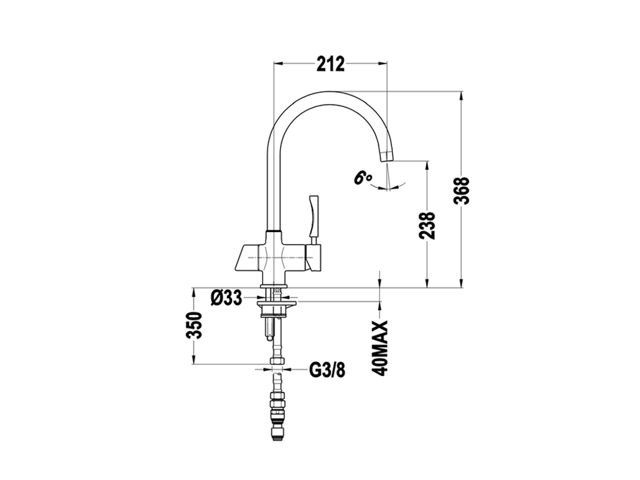 Miscelatore monocomando lavello OSMOSI KITCHEN_LC000011 - v1