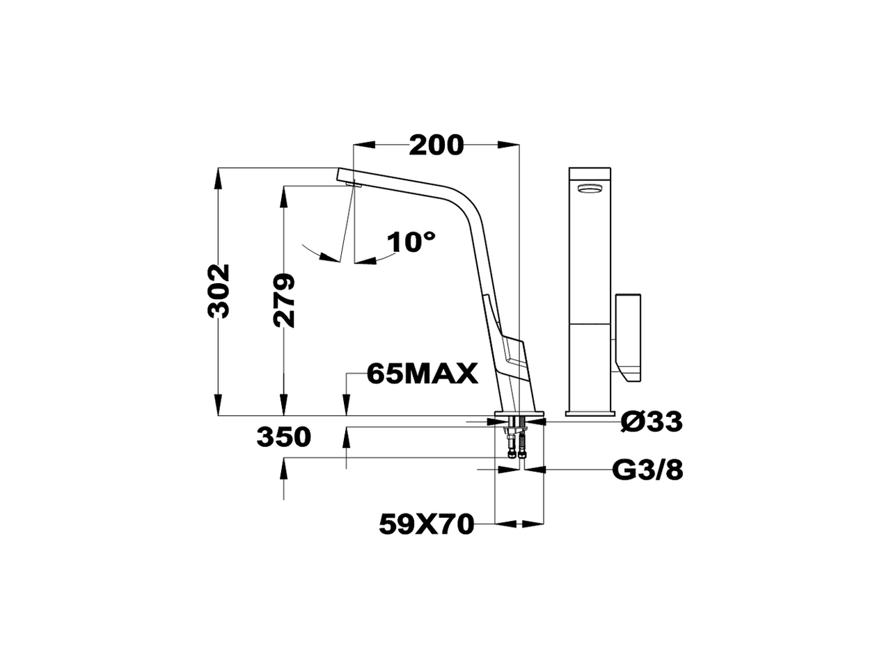 Miscelatore monocomando lavello KITCHEN_LC000040 - v1