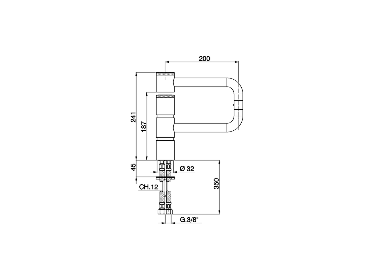 Miscelatore monocomando lavello snodato KITCHEN_LC000530 - v1