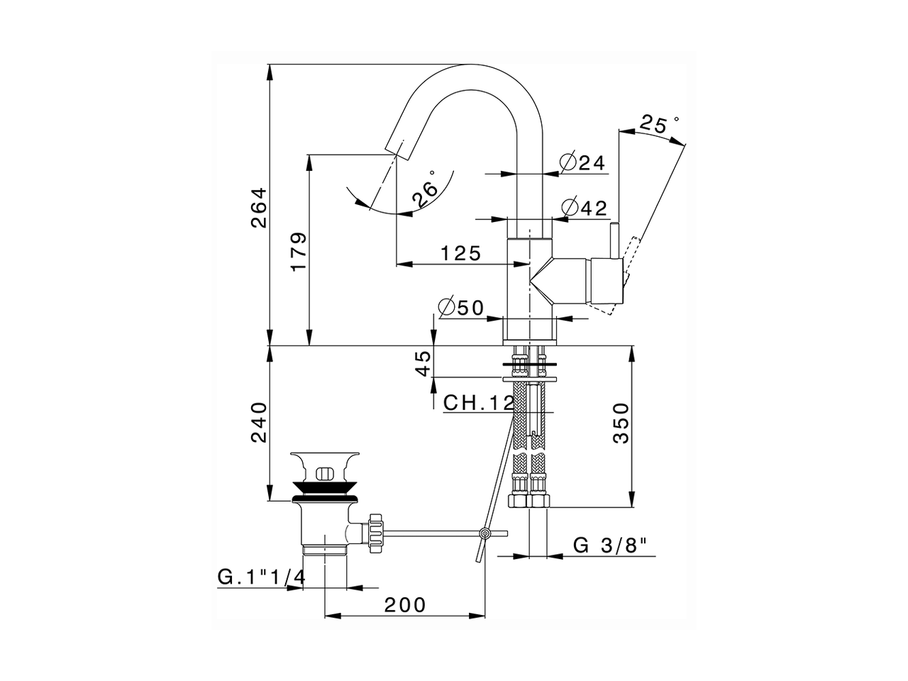 Miscelatore monocomando lavabo EnergySave NUOVA LESS_LN000475 - v1