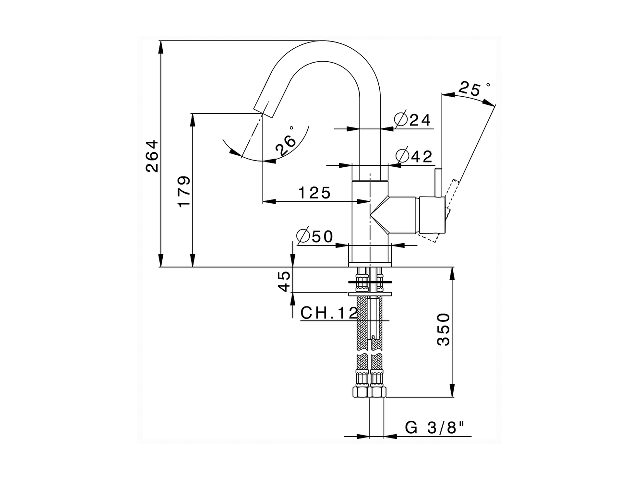 Miscelatore monocomando lavabo EnergySave NUOVA LESS_LN000485 - v1