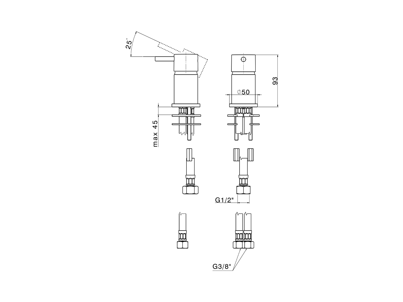 Miscelatore monocomando lavabo NUOVA LESS_LN000650 - v1