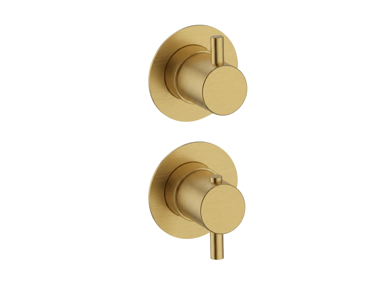 Parte esterna termostatico incasso 2 uscite LESS MINIMAL_LN0G2200C -1