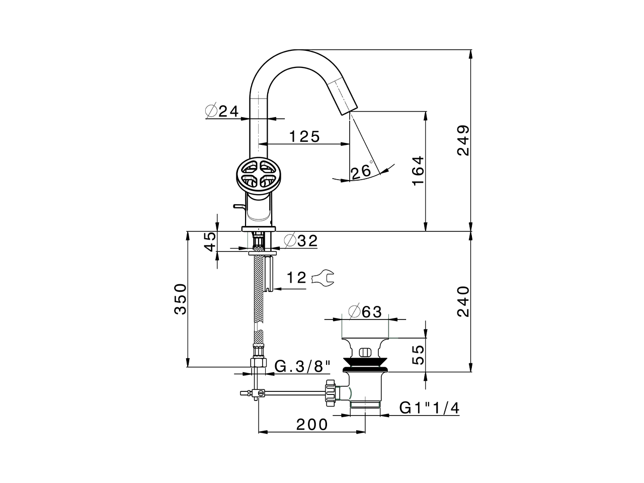 Miscelatore lavabo GRACE_MN000510 - v1