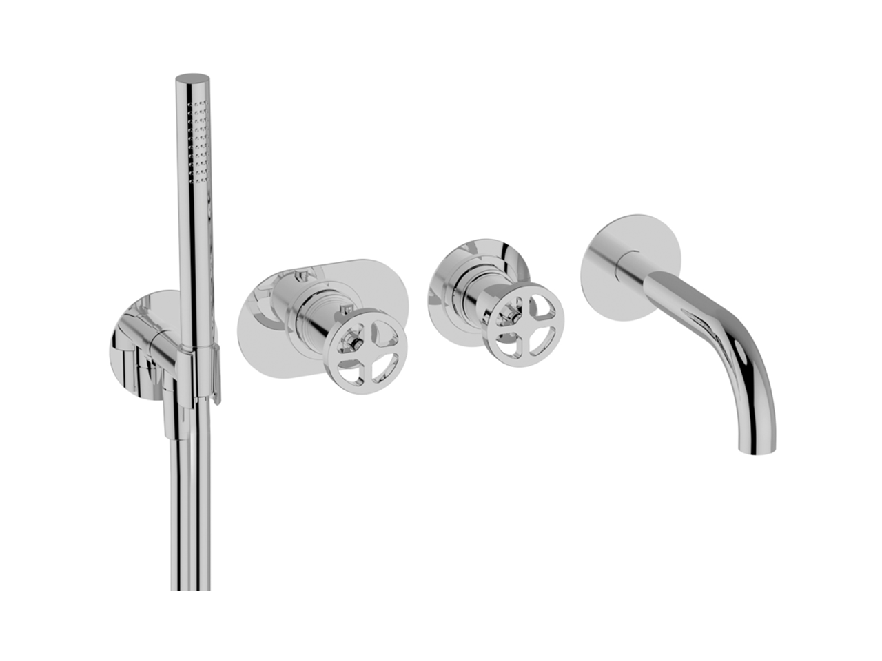 CisalParte esterna termostatico vasca incasso 2 uscite GRACE_MN019441