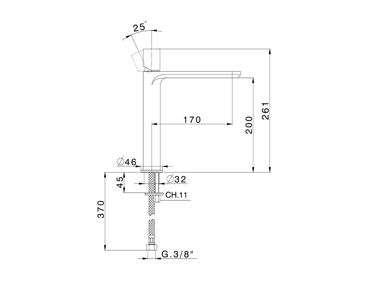 Miscelatore monocomando lavabo alto PURA ENCANTO_N1003554 - v1