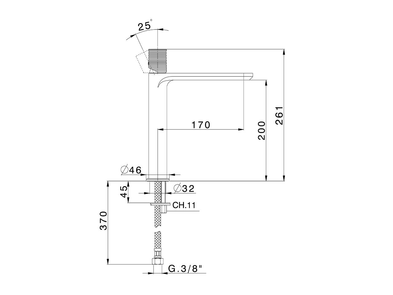 Miscelatore monocomando lavabo alto ARTE ENCANTO_N3003554 - v1