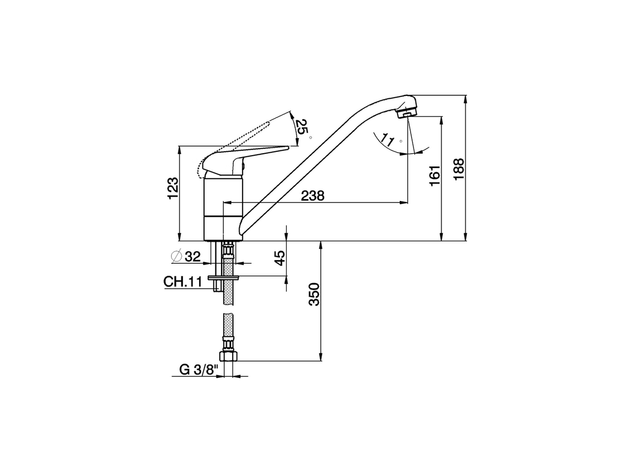 Miscelatore monocomando lavello EnergySave KITCHEN_PO000585 - v1