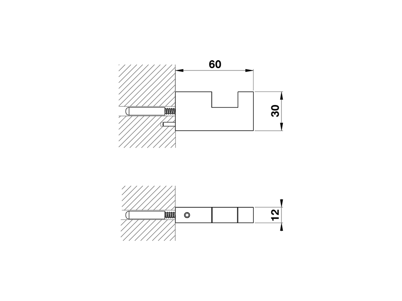 Appendino singolo ACCESSORI BAGNO_QU090710 - v1