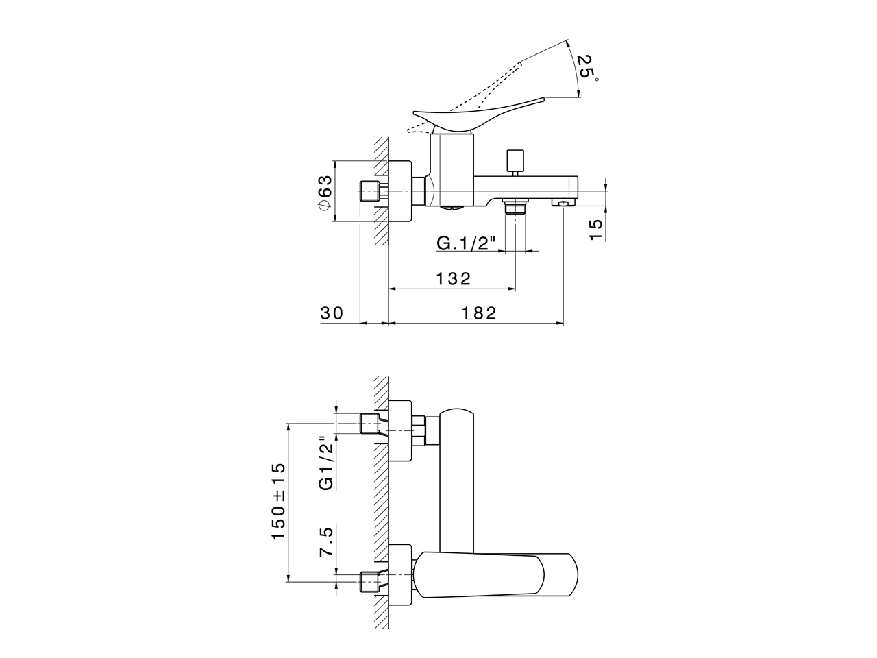 Miscelatore monocomando vasca ROADSTER ACCENT_RA000130 - v1