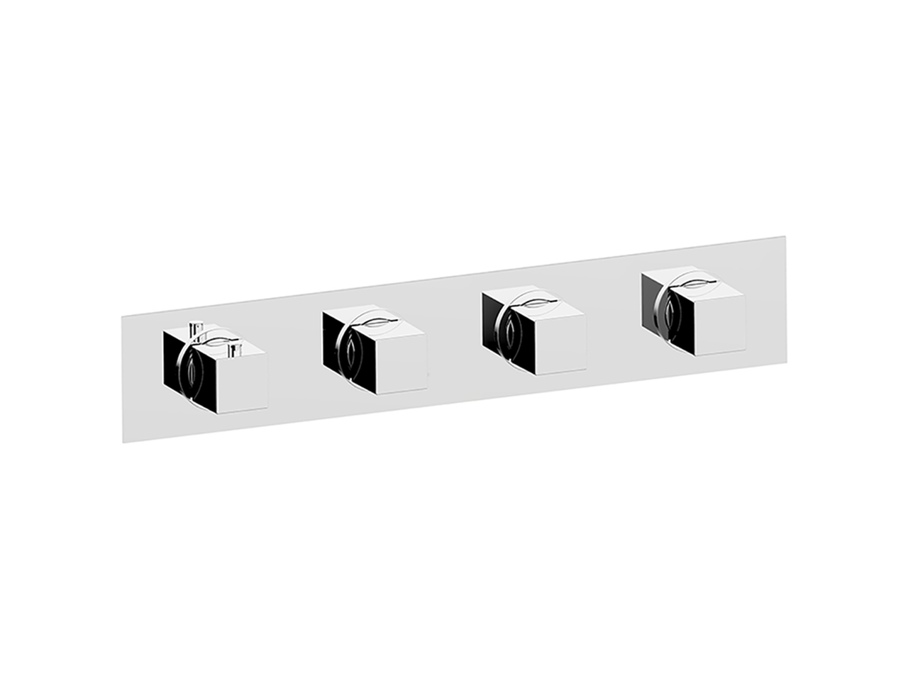 Parte esterna termo doccia incasso 3 funzioni ROADSTER ACCENT_RA01R300 - v1