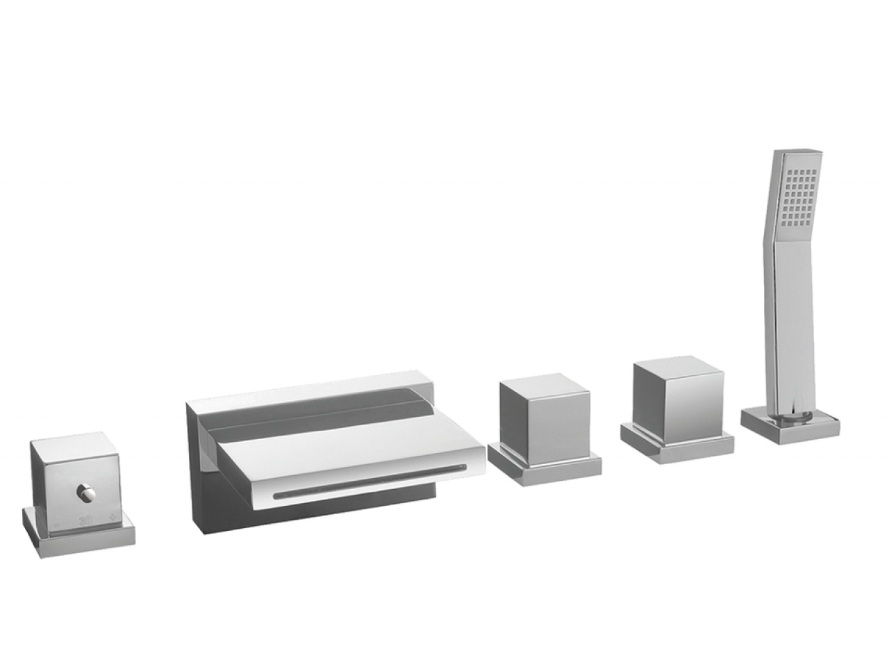 CisalMiscelatore termostatico bordo vasca 5 fori ROADSTER ACCENT_RAT77010