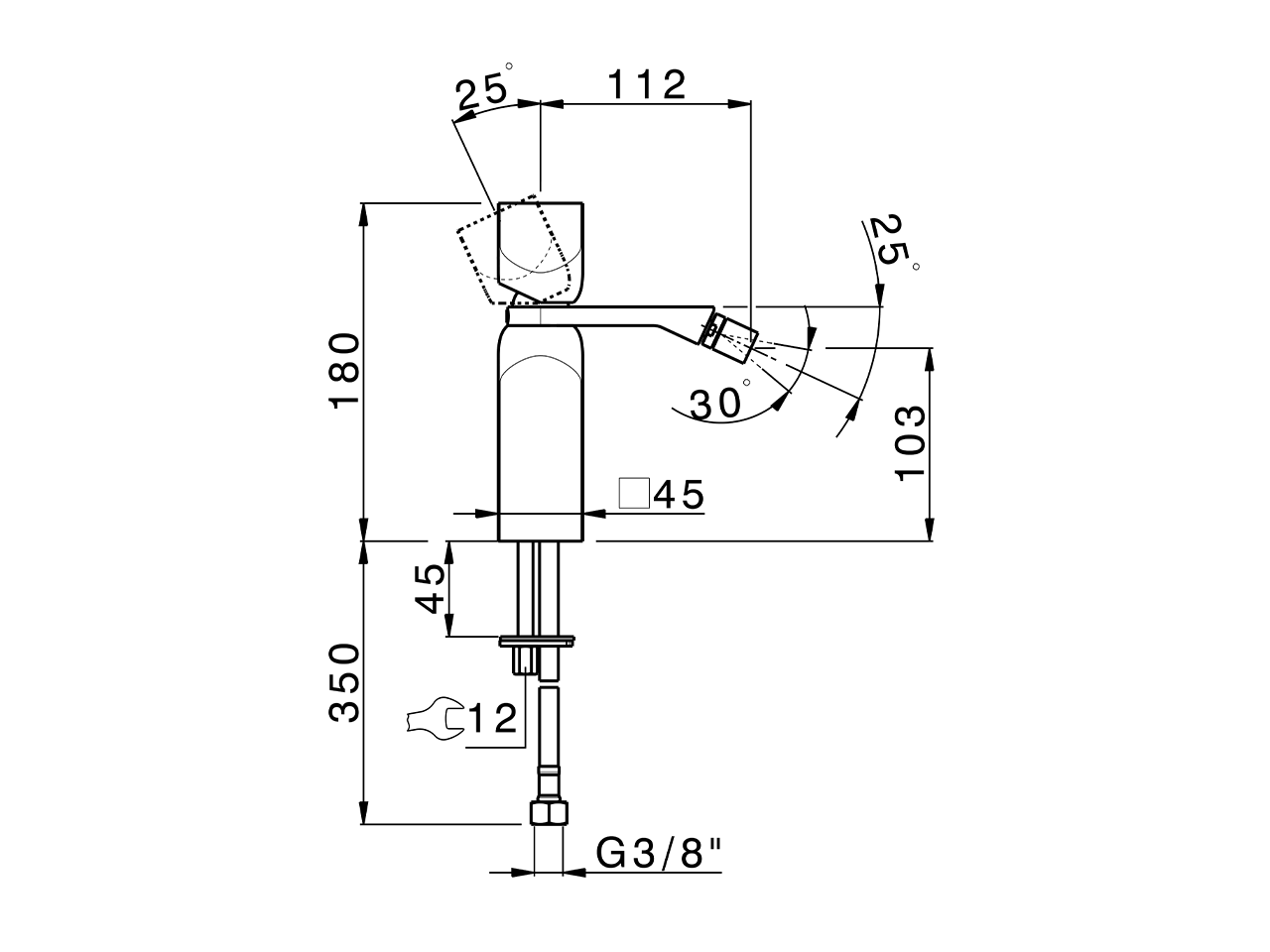 Miscelatore monocomando bidet HI-RISE_RI000564 - v1