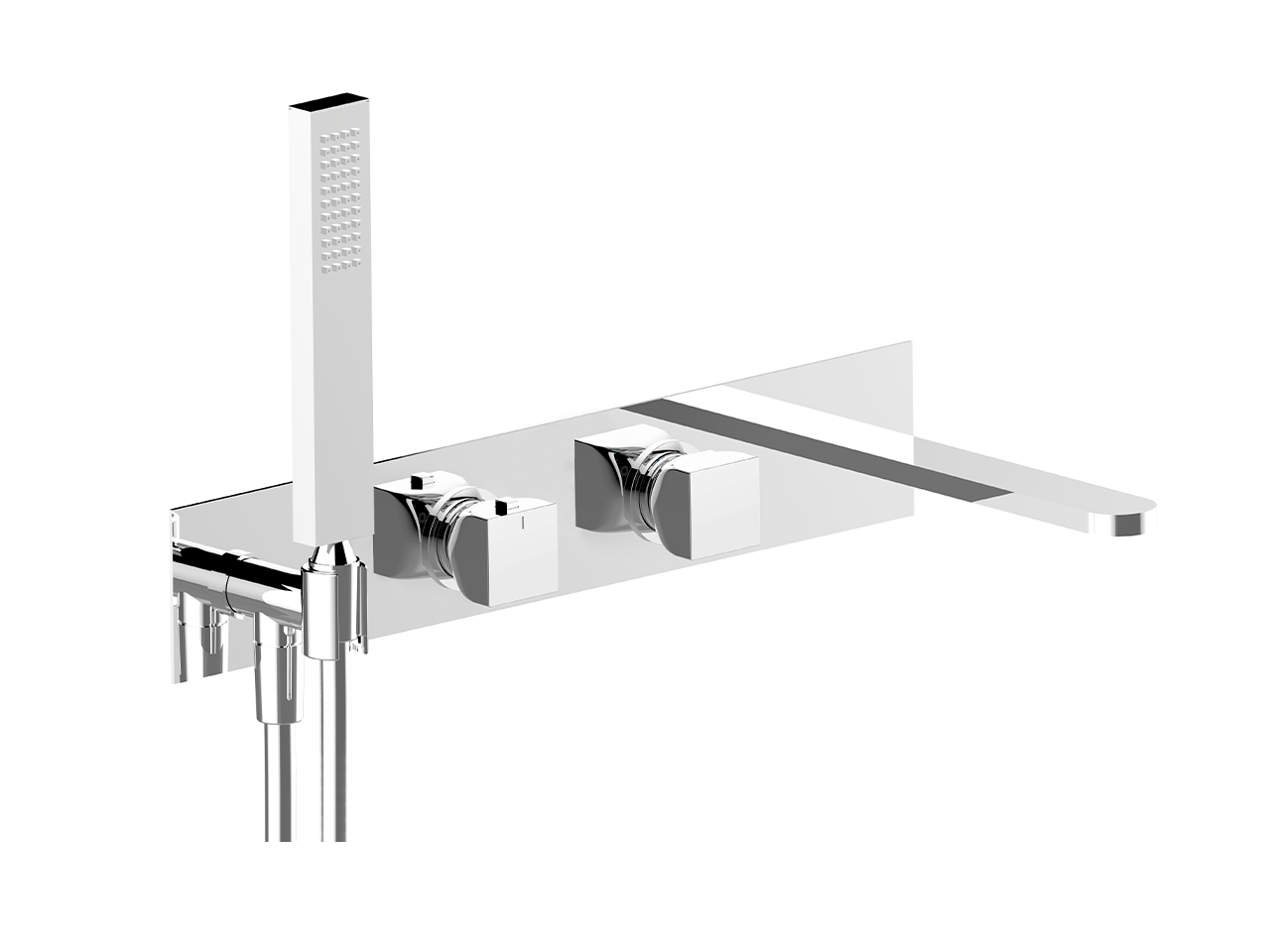 Parte esterna termostatico vasca incasso 2 uscite HI-RISE_RI019440 - v1