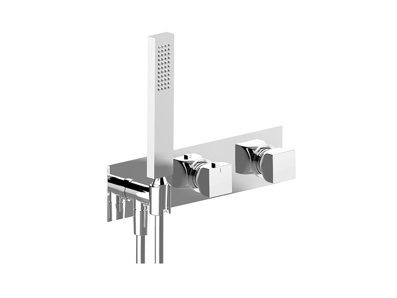 Parte esterna termostatico doccia incasso 2 uscite HI-RISE_RI019640 - v1