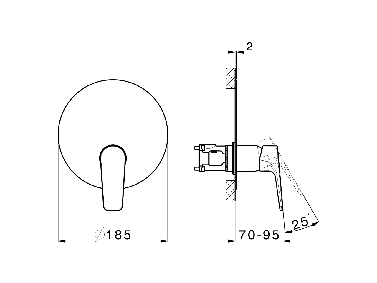Completo Monocomando per One-Box ONE BOX_RK0BM010 - v1