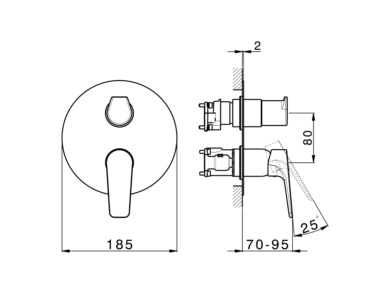 Completo Monocomando per One-Box ONE BOX_RK0BM030 - v1