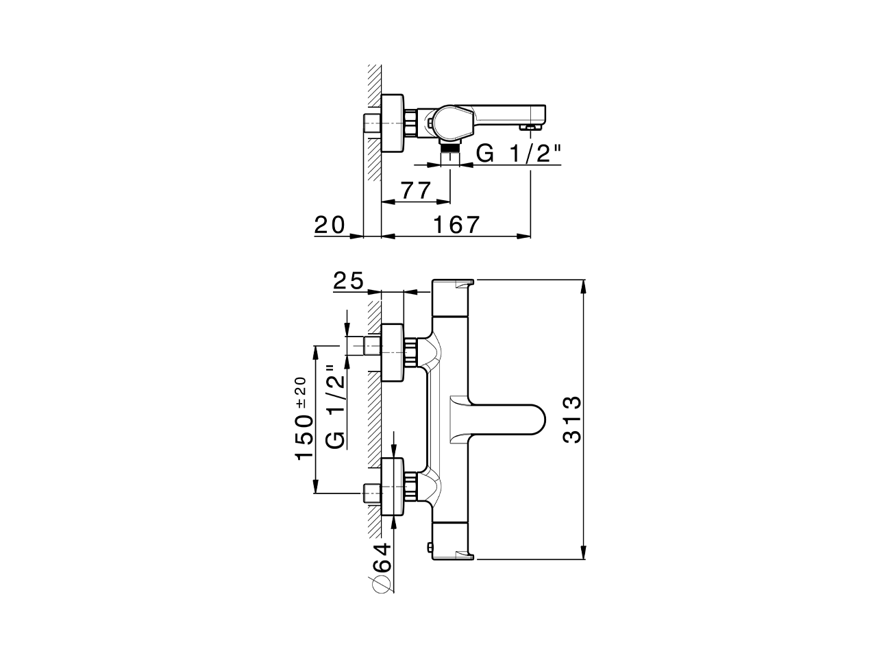 Miscelatore termostatico vasca ROCK&ROLL_RKT21016 - v1