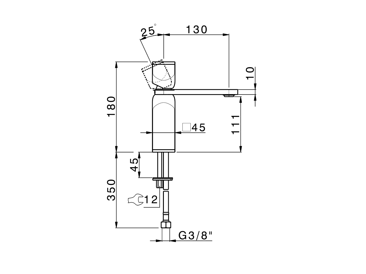 Miscelatore monocomando lavabo large HI-RISE_RM000504 - v1