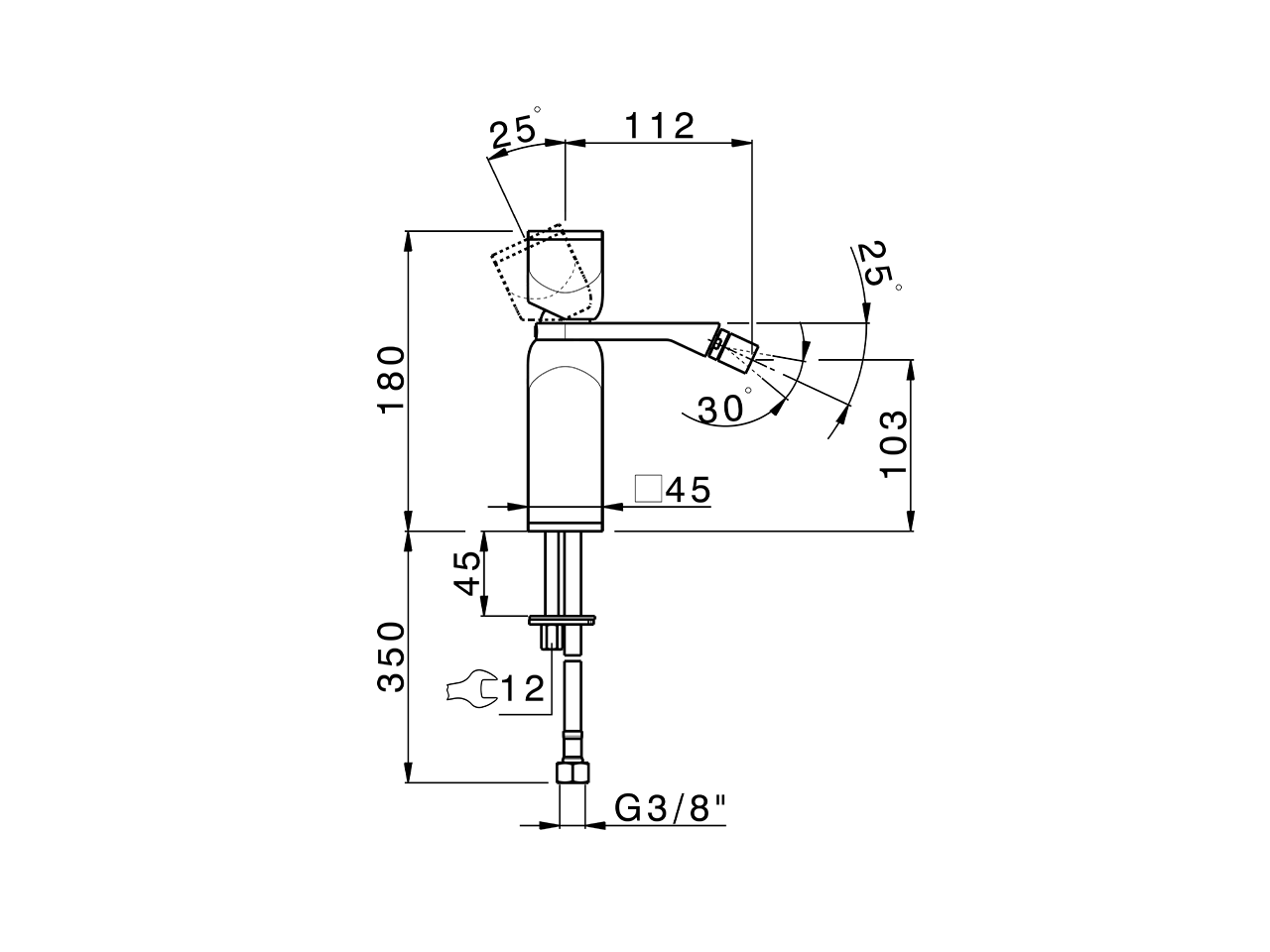 Miscelatore monocomando bidet HI-RISE_RM000564 - v1