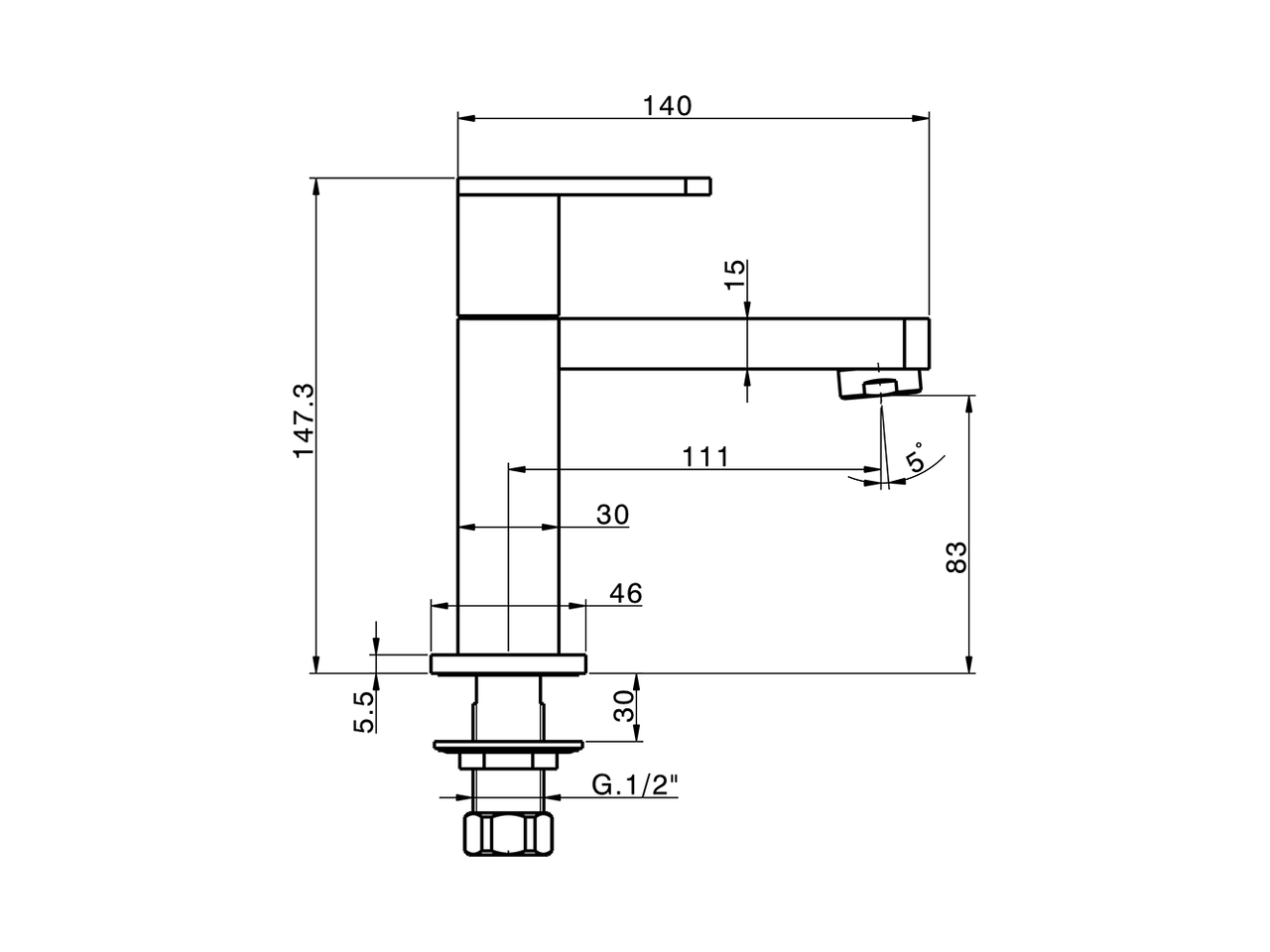Rubinetto monoacqua ROADSTER ACCENT_RR000900 - v1