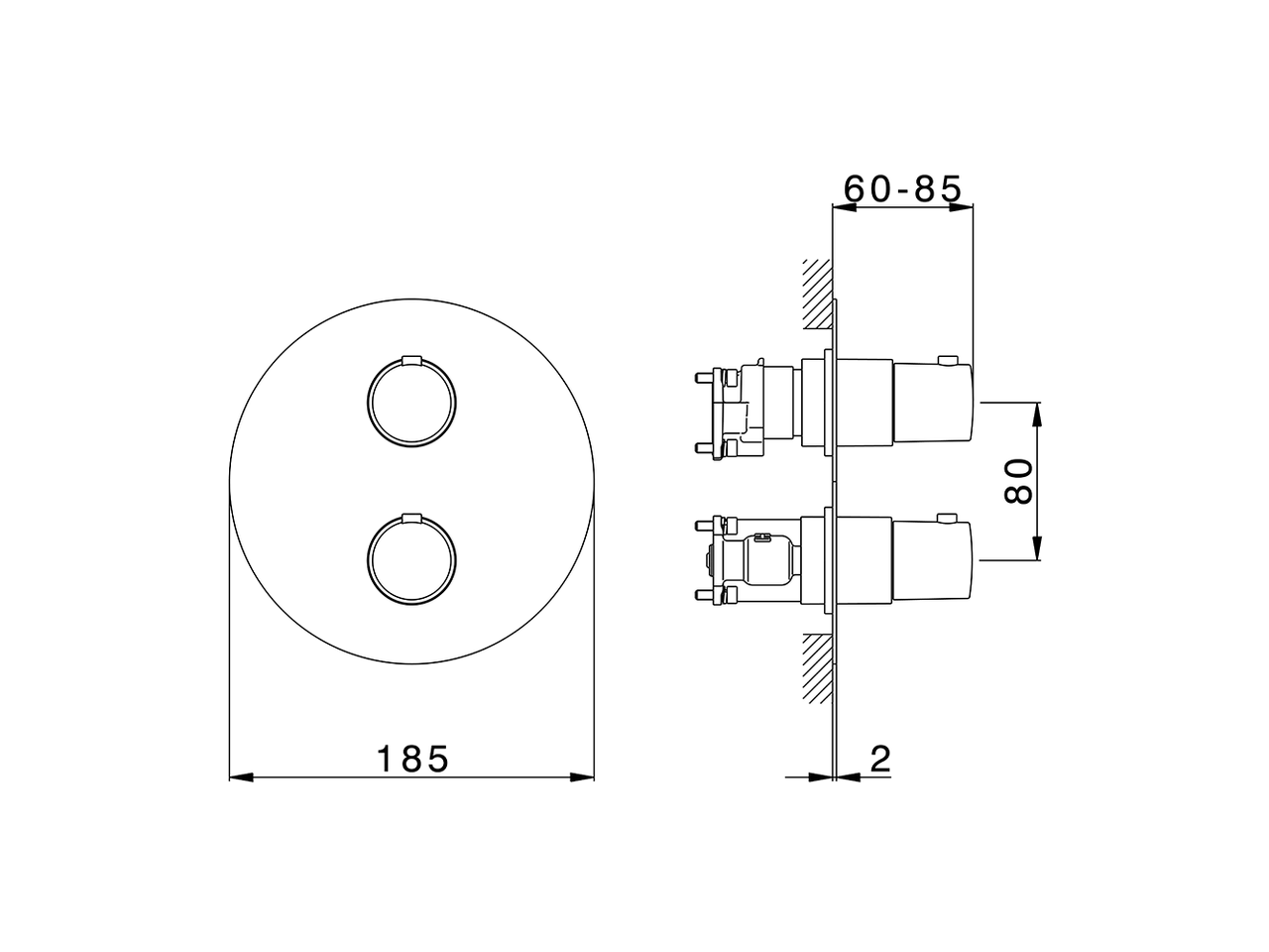 Completo Termostatico per One-Box SLIM_SM0BT030 - v1