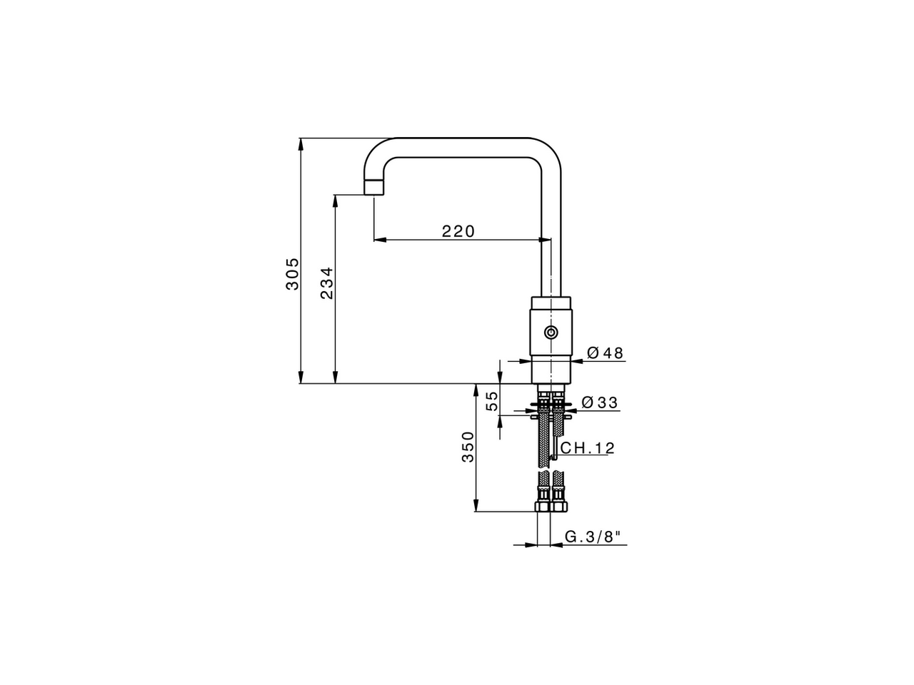 Miscelatore monocomando lavello KITCHEN_ST002530 - v1