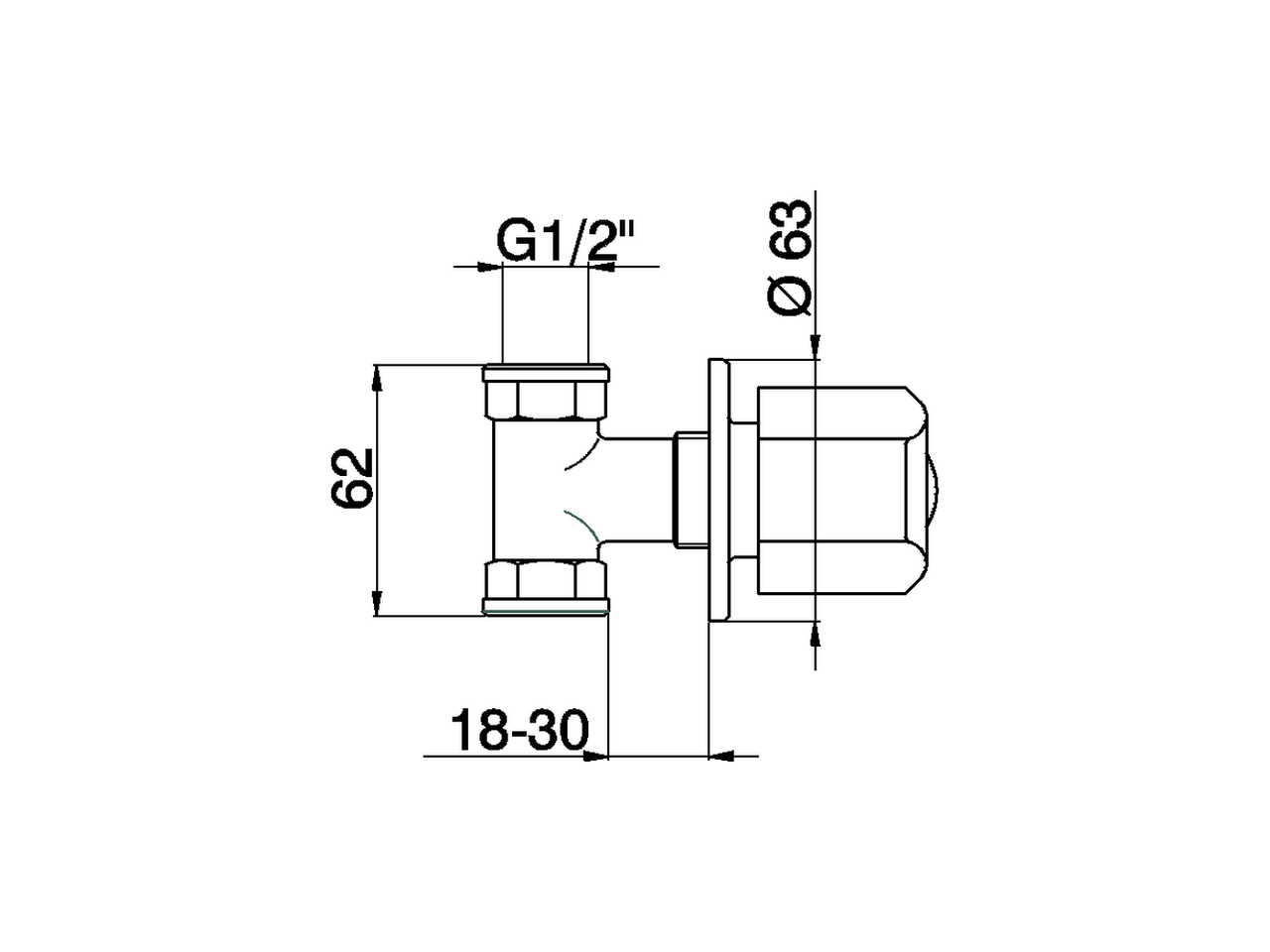 Rubinetto d'arresto incasso TR_TR000301 - v1