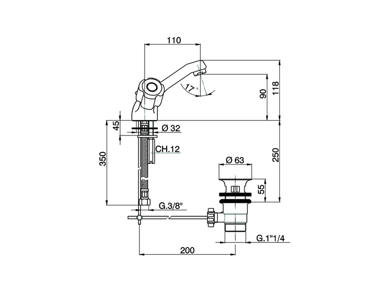 Miscelatore lavabo TR_TR000518 - v1