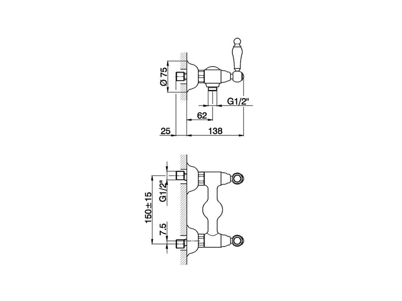 Miscelatore doccia ARCANA TOSCANA_TS000441 - v1