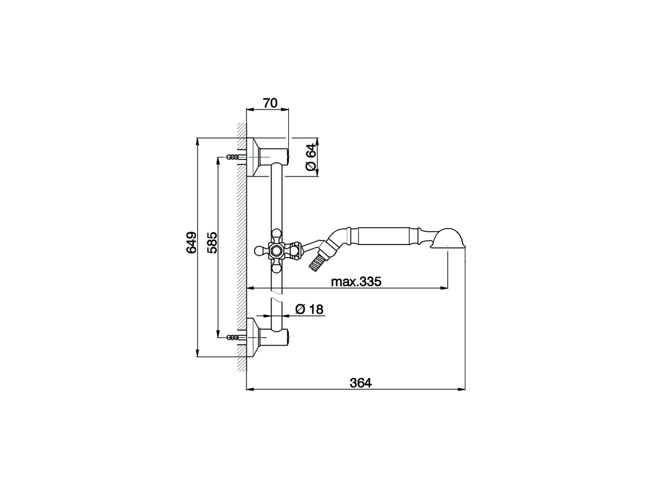 Completo doccia saliscendi ARCANA TOSCANA_TS003112 - v1