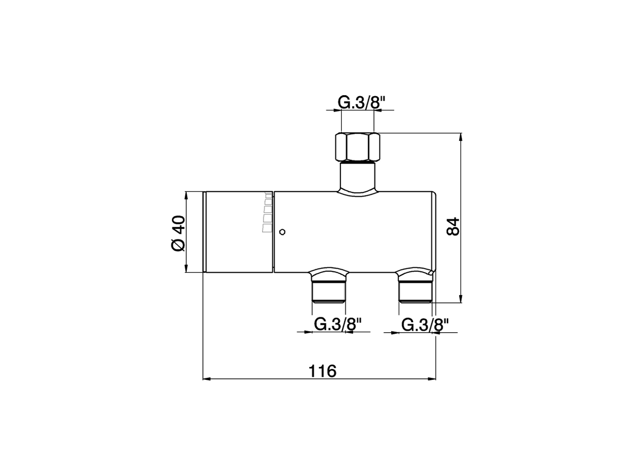 Limitatore di temperatura sotto lavabo COMPLEMENTI_TXT83010 - v1