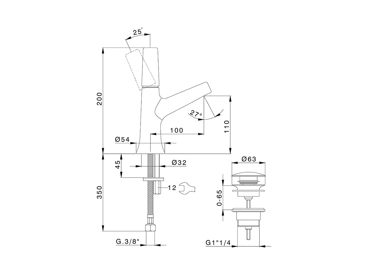 Miscelatore monocomando lavabo VITA_VI000514 - v1