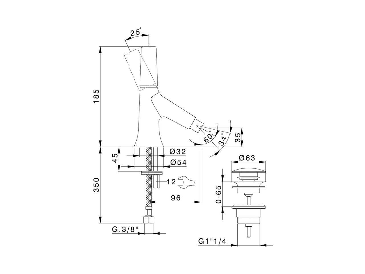 Miscelatore monocomando bidet VITA_VI000554 - v1