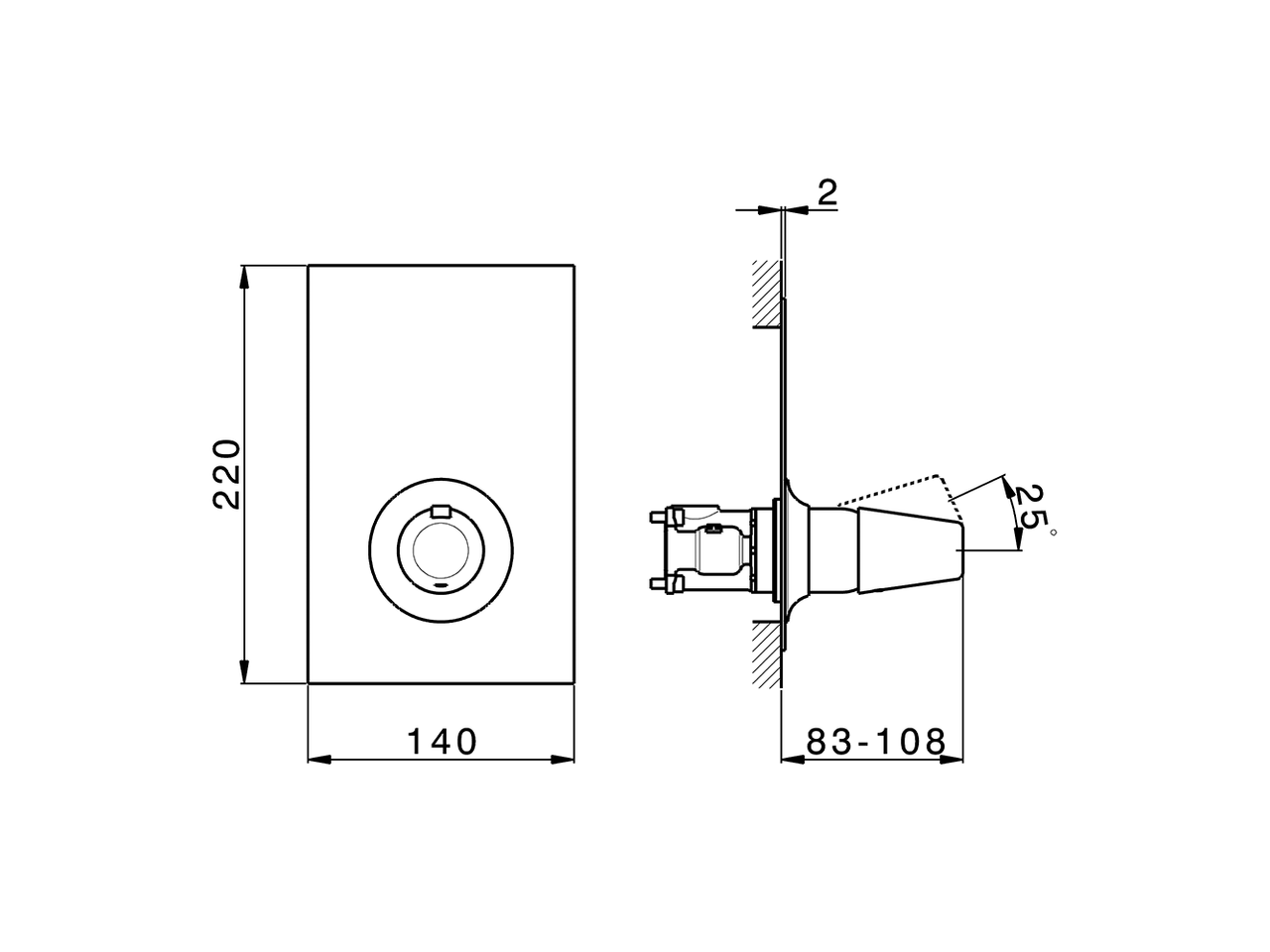Completo Monocomando per One-Box VITA_VI0BM010 - v1