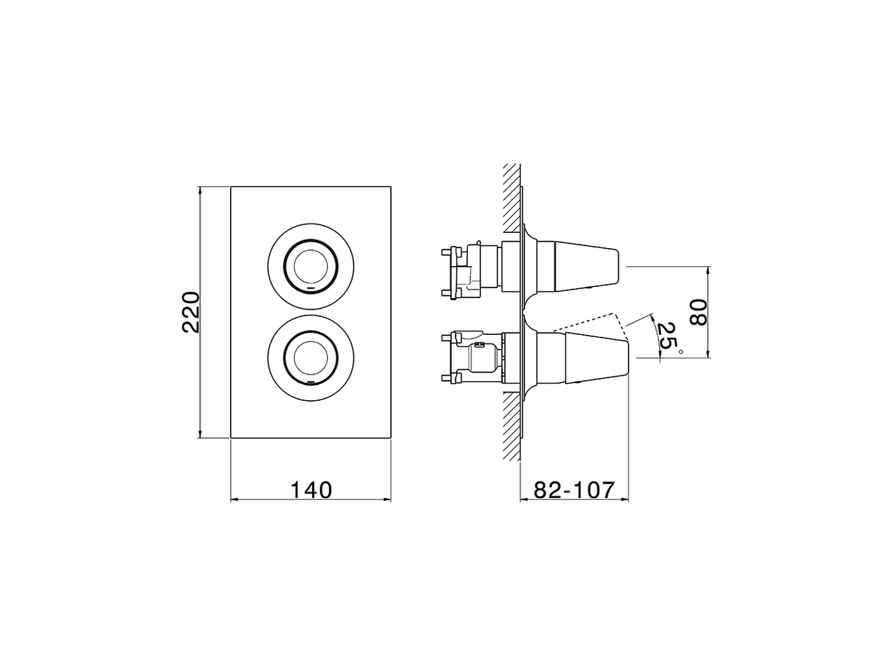 Completo Monocomando per One-Box VITA_VI0BM030 - v1
